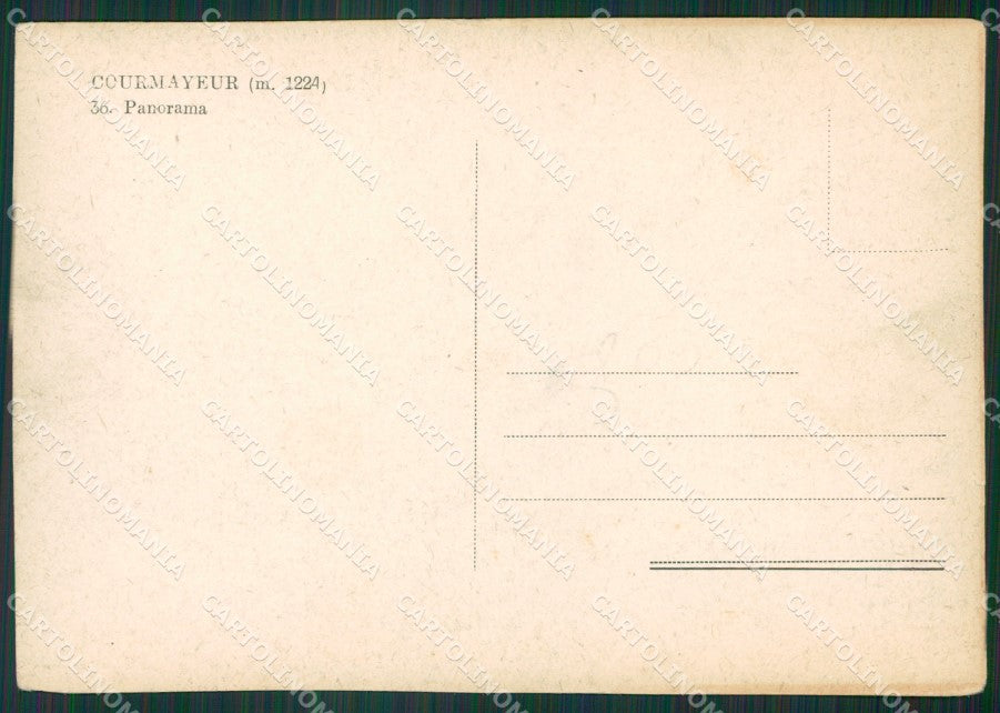 Aosta Courmayeur FG cartolina KB1673 – retro