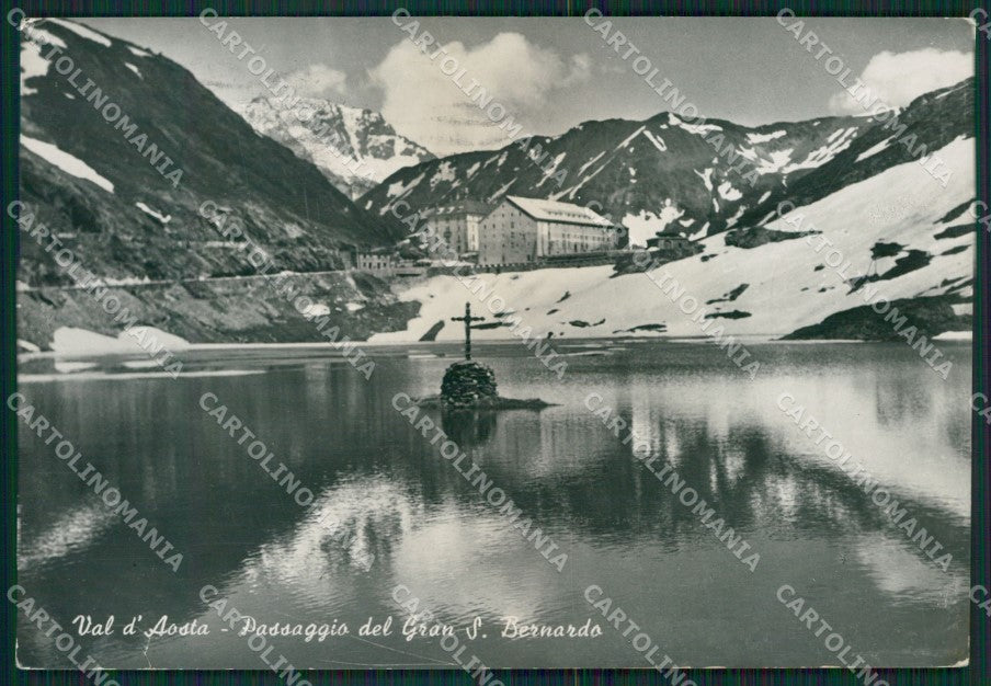 Aosta Gran San Bernardo STRAPPINO Foto FG cartolina KB1675 – fronte