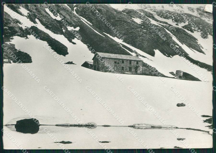 Aosta Valgrisanche Rifugio Mario Bezzi Nevicata Foto FG cartolina KB1678 – fronte