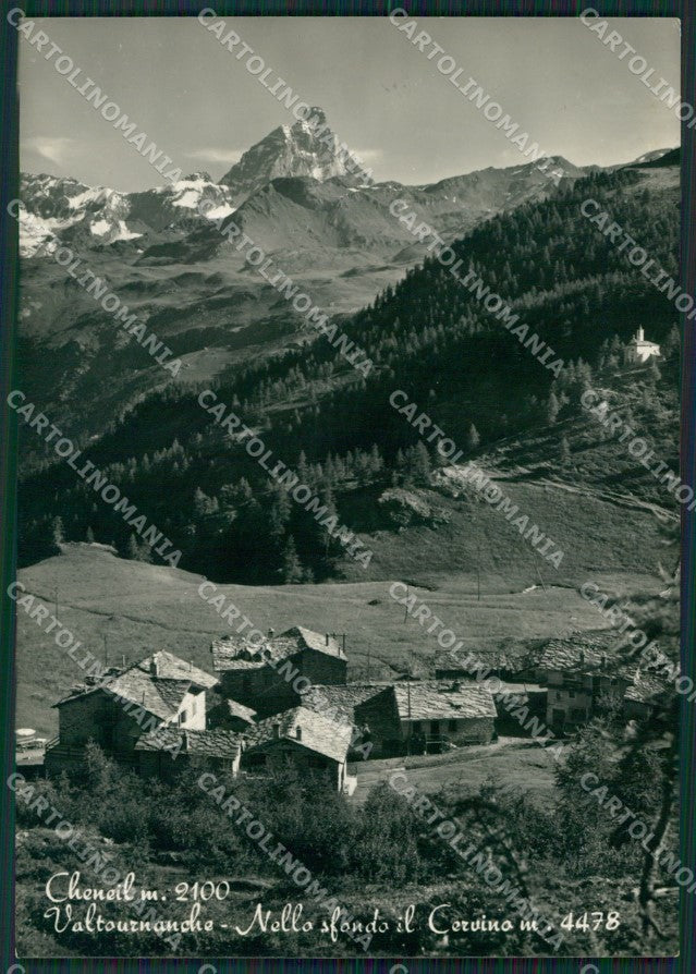 Aosta Valtournenche Cheneil Cervino Foto FG cartolina KB1685 – fronte