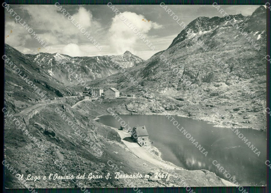 Aosta Gran San Bernardo Lago Ospizio Foto FG cartolina KB1686 – fronte