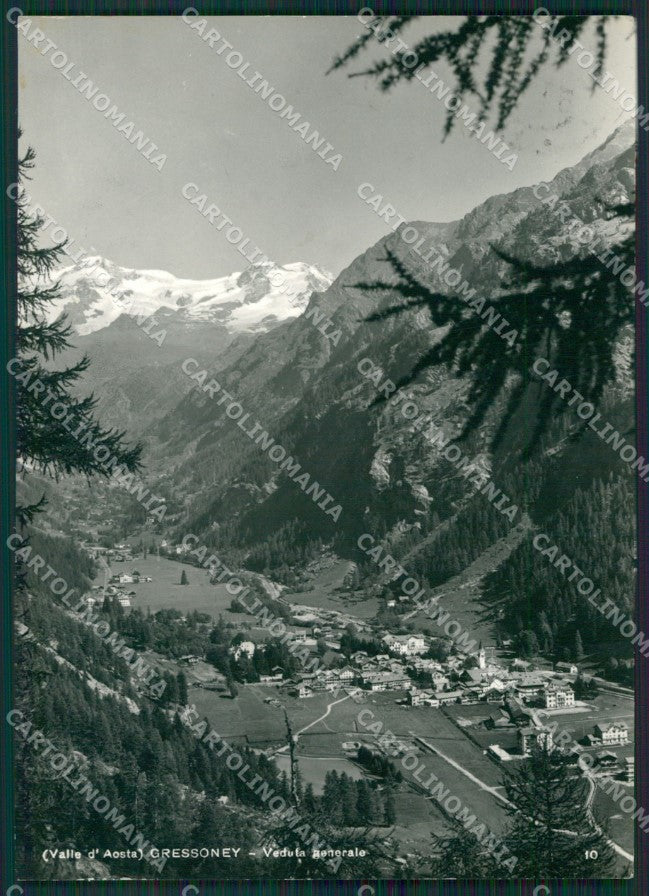 Aosta Gresssoney Foto FG cartolina KB1700 – fronte