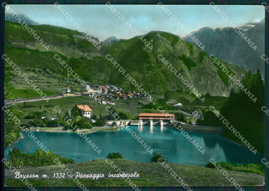 Aosta Brusson Foto FG cartolina KB1712 – fronte