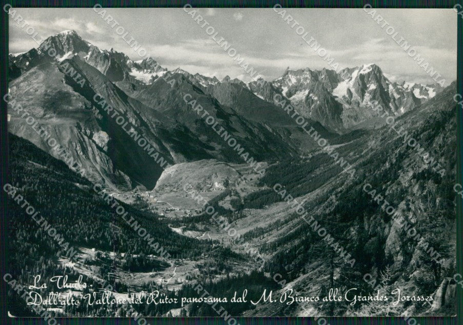 Aosta La Thuile Monte Bianco e Grandes Jorasses Foto FG cartolina KB1716 – fronte
