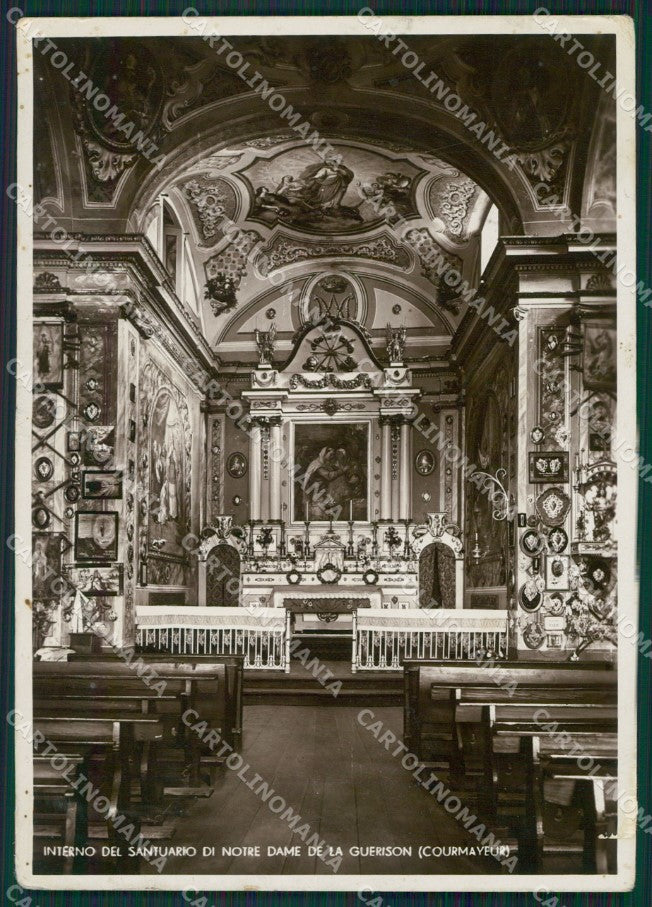 Aosta Courmayeur Santuario Guerison Foto FG cartolina KB1728 – fronte
