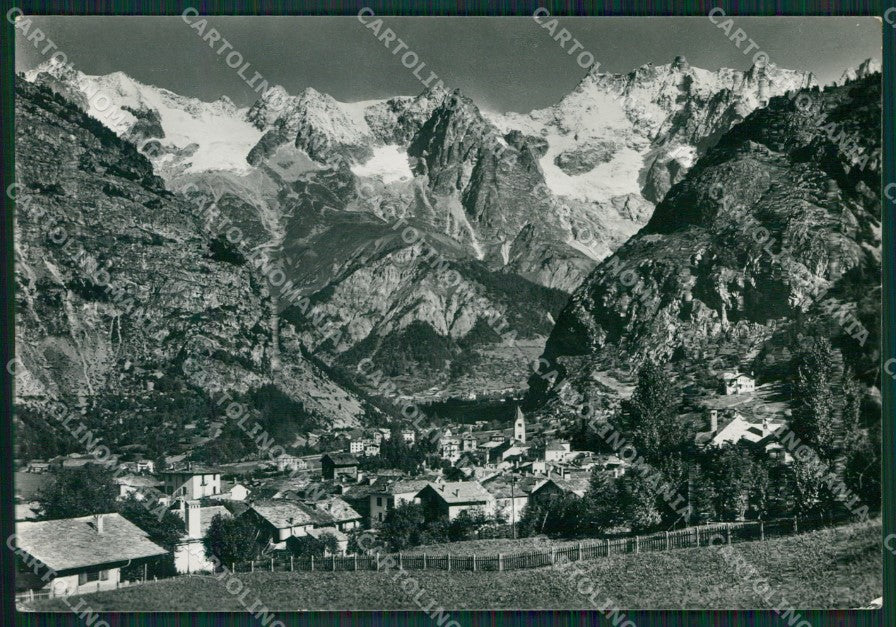 Aosta Courmayeur Catena Monte Bianco Foto FG cartolina KB1729 – fronte