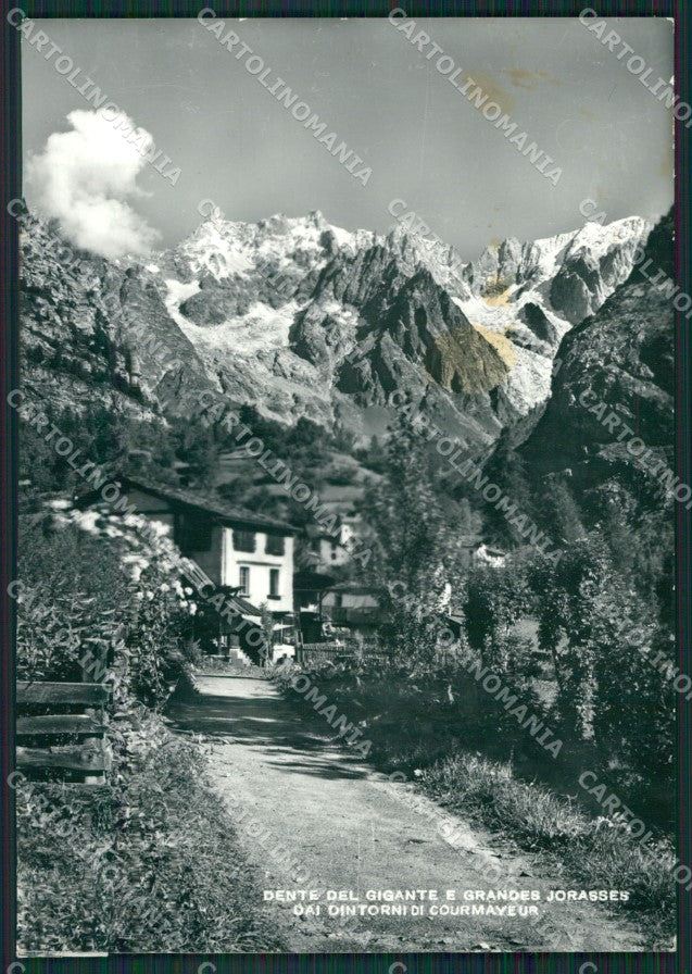Aosta Courmayeur Dente del Gigante Grandes Jorasses Foto FG cartolina KB1744 – fronte