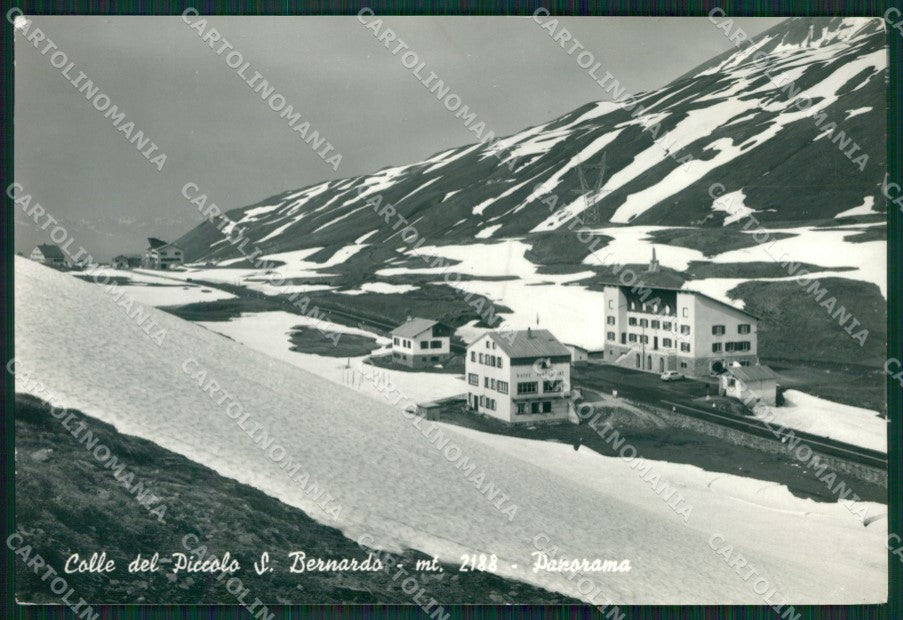 Aosta Colle del Piccolo San Bernardo Nevicata Foto FG cartolina KB1750 – fronte