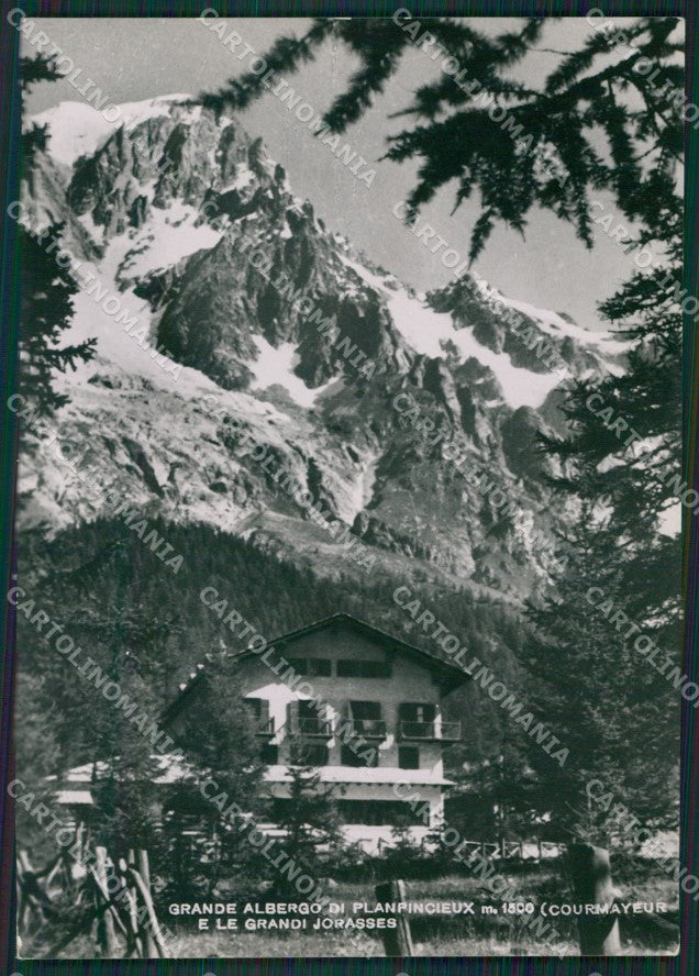 Aosta Courmayeur Planpincieux Grandes Jorasses Foto FG cartolina KB1752 – fronte