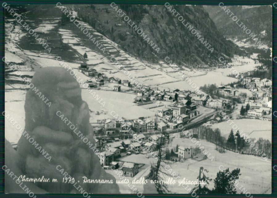 Aosta Ayas Champoluc Nevicata Foto FG cartolina KB1753 – fronte