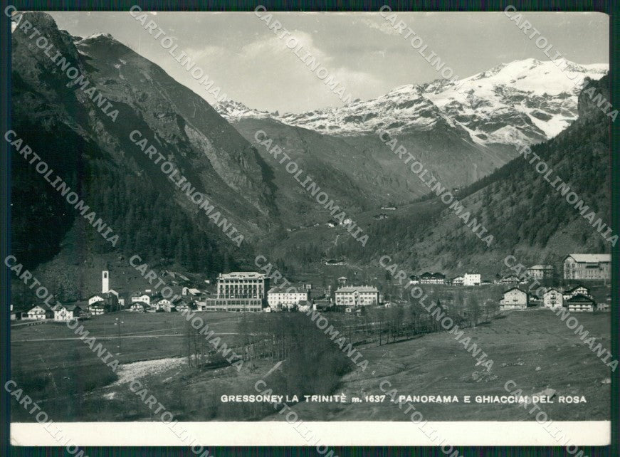 Aosta Gressoney la Trinitè Ghiacciai Monte Rosa Foto FG cartolina KB1757 – fronte