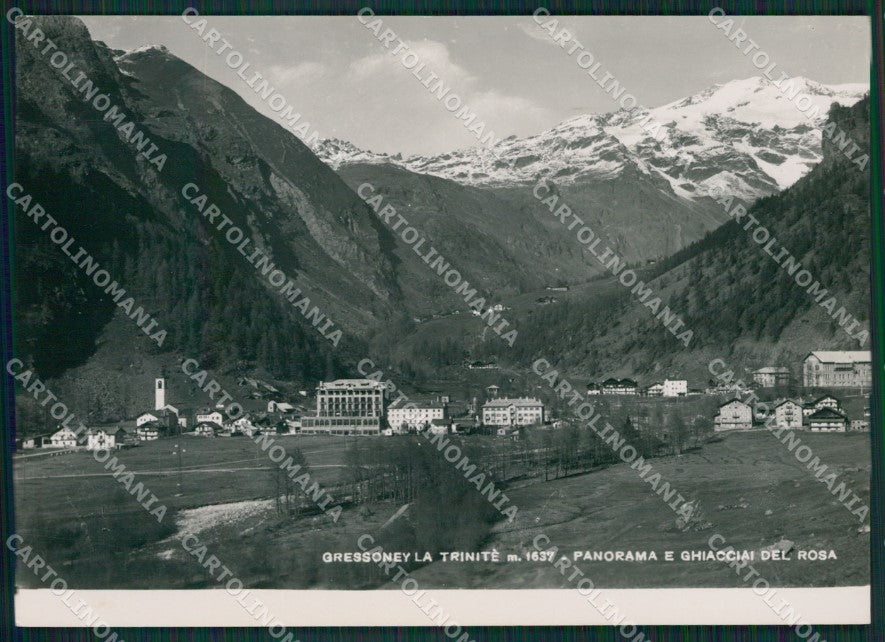 Aosta Gressoney la Trinitè Ghiacciai Monte Rosa Foto FG cartolina KB1765 – fronte