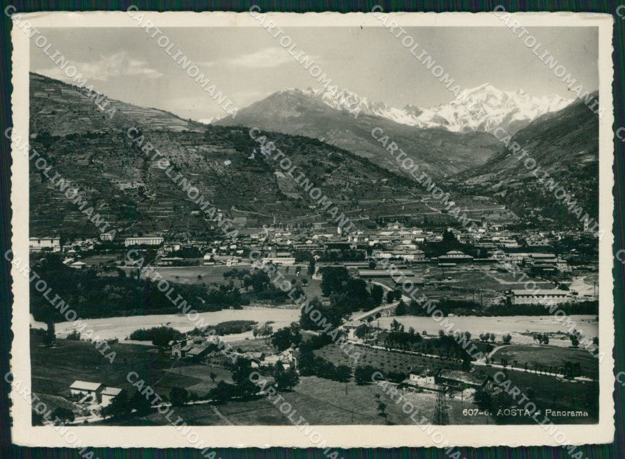 Aosta Città PIEGHINA Foto FG cartolina KB1780 – fronte