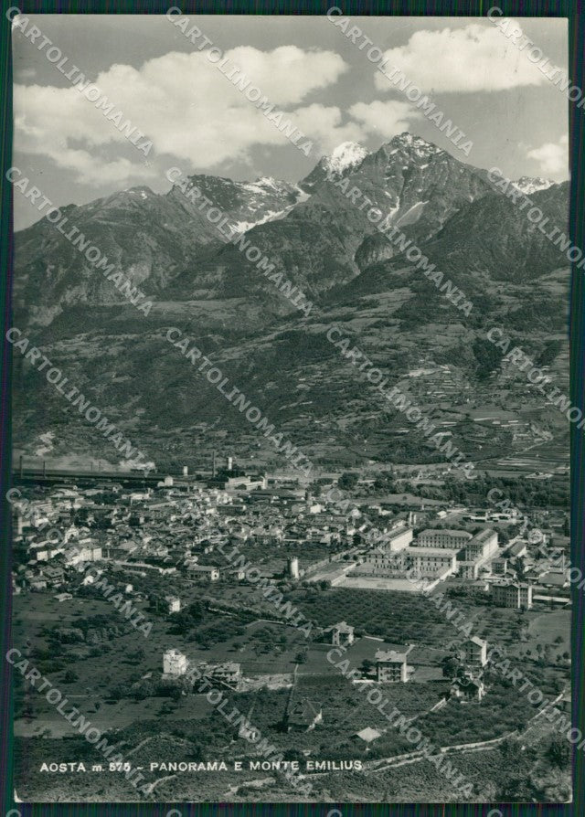 Aosta Città Monte Emilius Foto FG cartolina KB1783 – fronte