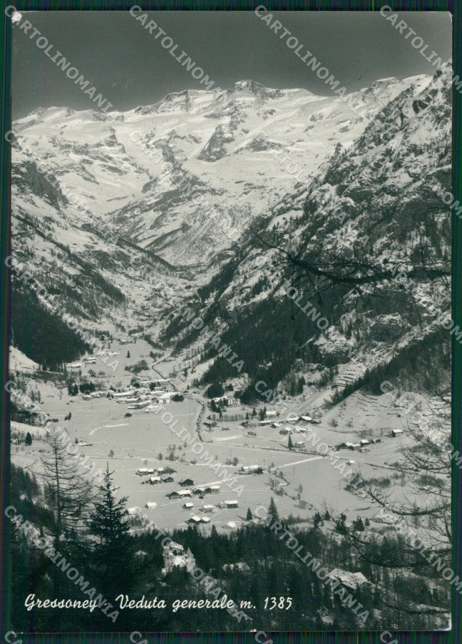 Aosta Gressoney Foto FG cartolina KB1785 – fronte