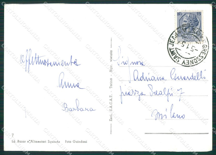 Aosta Gressoney Foto FG cartolina KB1785 – retro