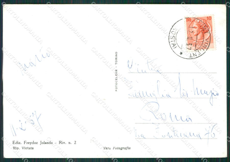 Aosta Saint Vincent Foto FG cartolina KB1786 – retro