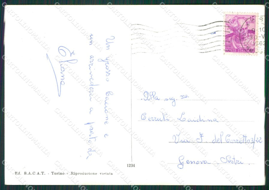 Aosta Ayas La Valle di Foto FG cartolina KB1796 – retro