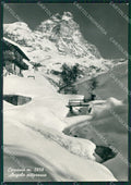 Aosta Valtournenche Cervinia Nevicata Cervino Foto FG cartolina KB1798 – fronte