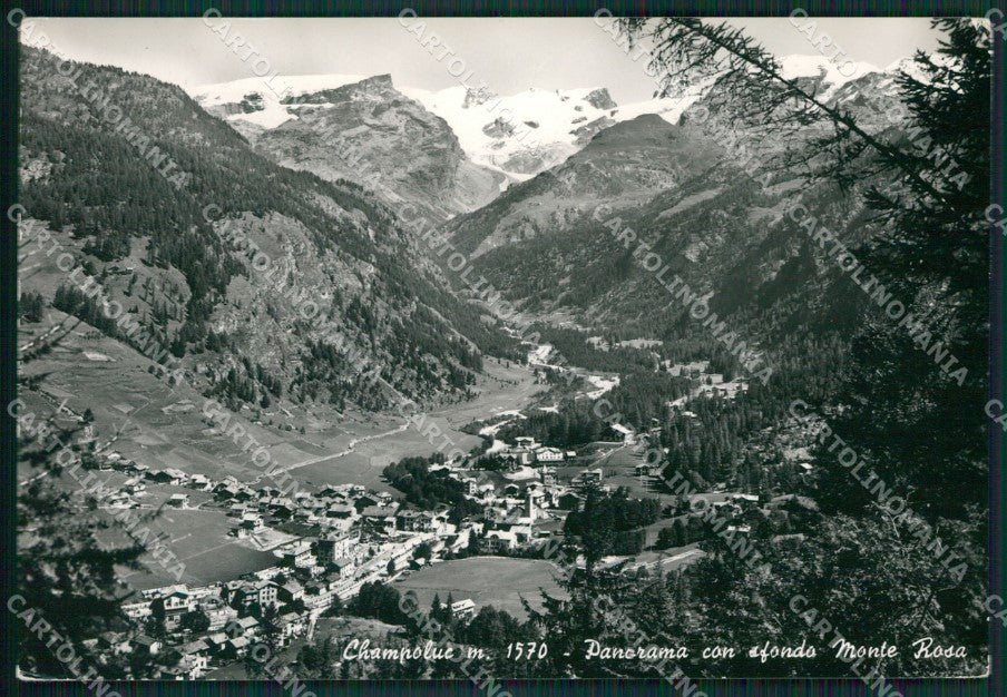 Aosta Ayas Champoluc Monte Rosa PIEGHINA Foto FG cartolina KB1800 – fronte