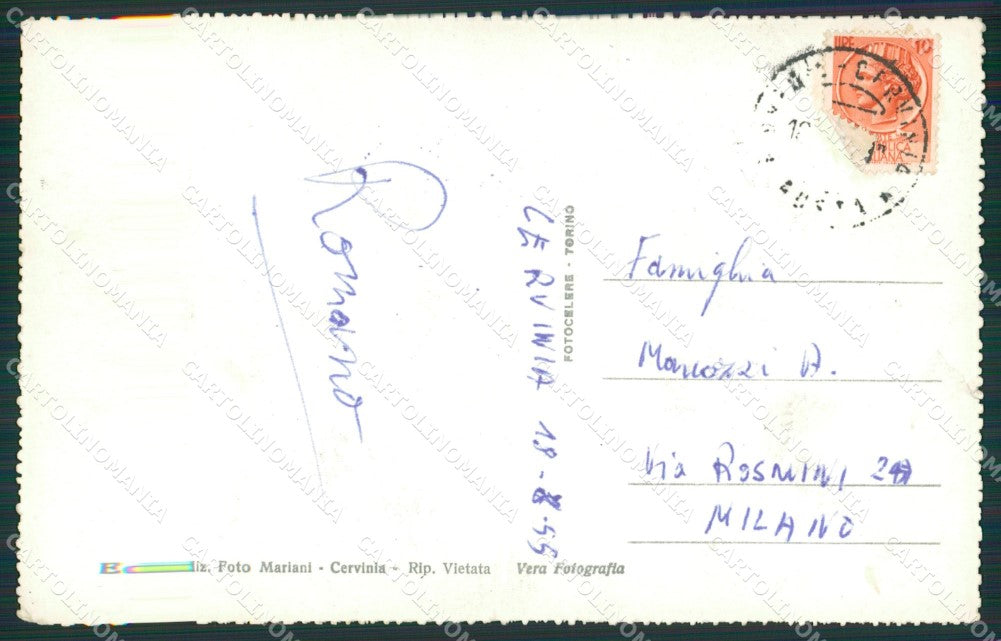 Aosta Valtournenche Cervinia Plateau Rosà STRAPPO Foto FG cartolina KB1802 – retro