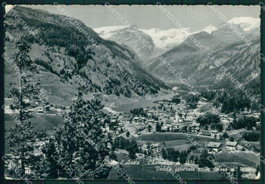 Aosta Ayas Champoluc Monte Rosa PIEGHINE Foto FG cartolina KB1809 – fronte