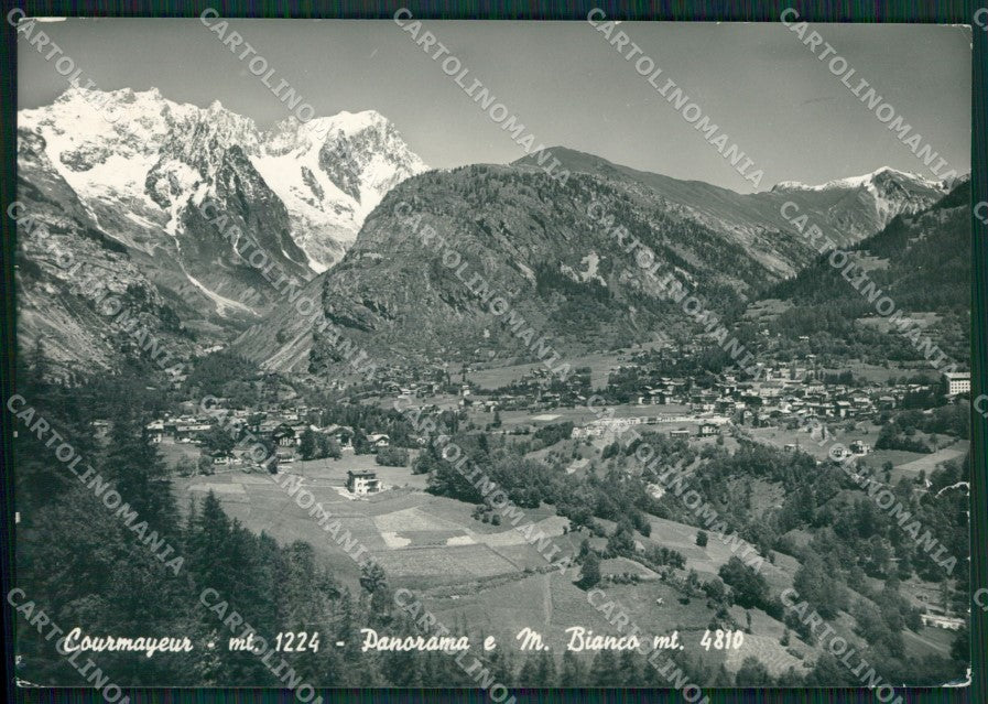 Aosta Courmayeur Monte Bianco PIEGHE STRAPPINO Foto FG cartolina KB1811 – fronte