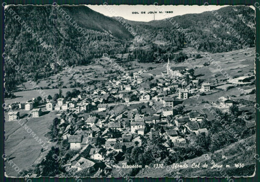 Aosta Brusson PIEGHINE Foto FG cartolina KB1812 – fronte