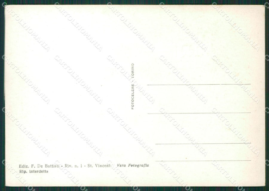 Aosta Saint Vincent Foto FG cartolina KB1816 – retro