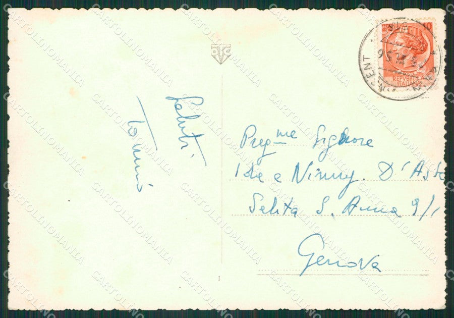 Aosta Saint Vincent MACCHIA Foto FG cartolina KB1822 – retro