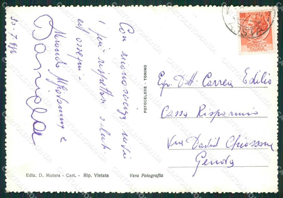 Aosta Brusson Colle Ranzola Foto FG cartolina KB1828 – retro