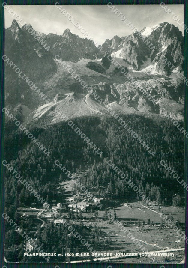 Aosta Courmayeur Planpincieux Grandes Jorasses Foto FG cartolina KB1838 – fronte