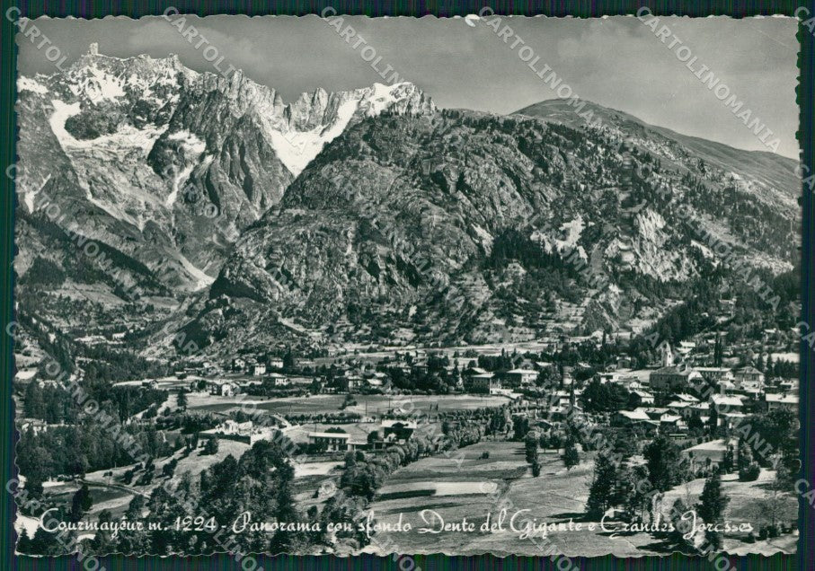 Aosta Courmayeur Dente del Gigante PIEGHINA Foto FG cartolina KB1839 – fronte