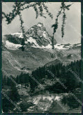 Aosta Valtournenche Cervinia Breuil Cervino Lago Bleu Foto FG cartolina KB1847 – fronte