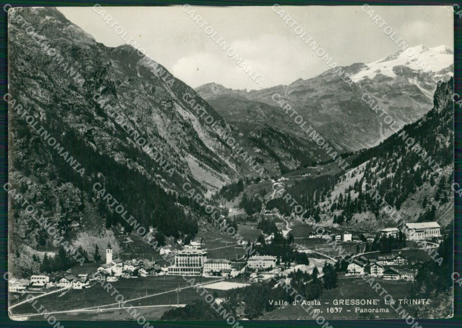 Aosta Gressoney la Trinitè Foto FG cartolina KB1848 – fronte