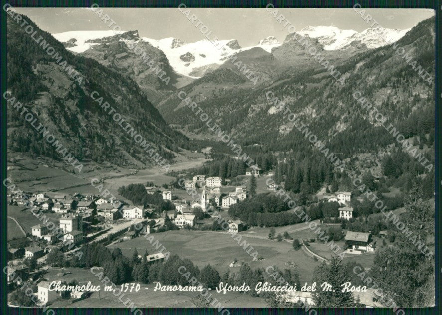 Aosta Ayas Champoluc Ghiacciai del Rosa Foto FG cartolina KB1850 – fronte