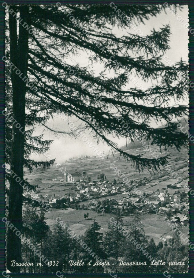 Aosta Brusson Foto FG cartolina KB1852 – fronte