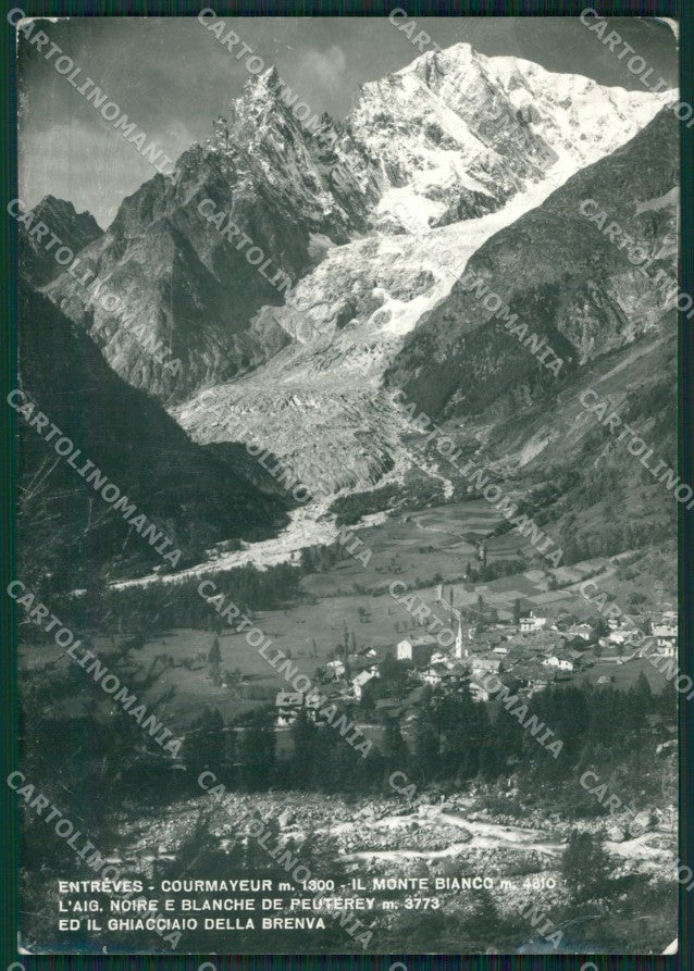 Aosta Courmayeur Entrèves Ghiacciaio Brenva Foto FG cartolina KB1856 – fronte