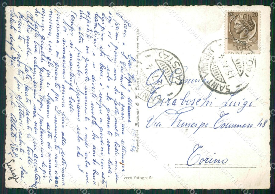 Aosta Courmayeur PIEGHE Foto FG cartolina KB1857 – retro