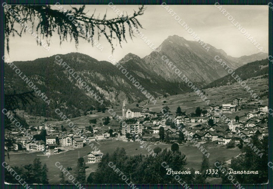 Aosta Brusson Foto FG cartolina KB1858 – fronte