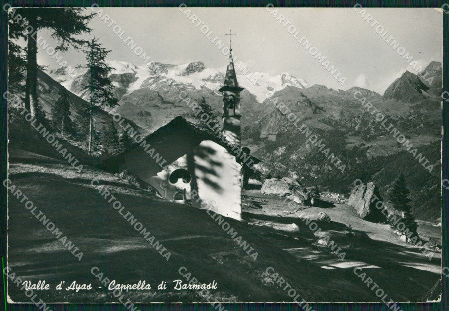 Aosta Ayas Valle di Barmask PIEGHE Foto FG cartolina KB1861 – fronte