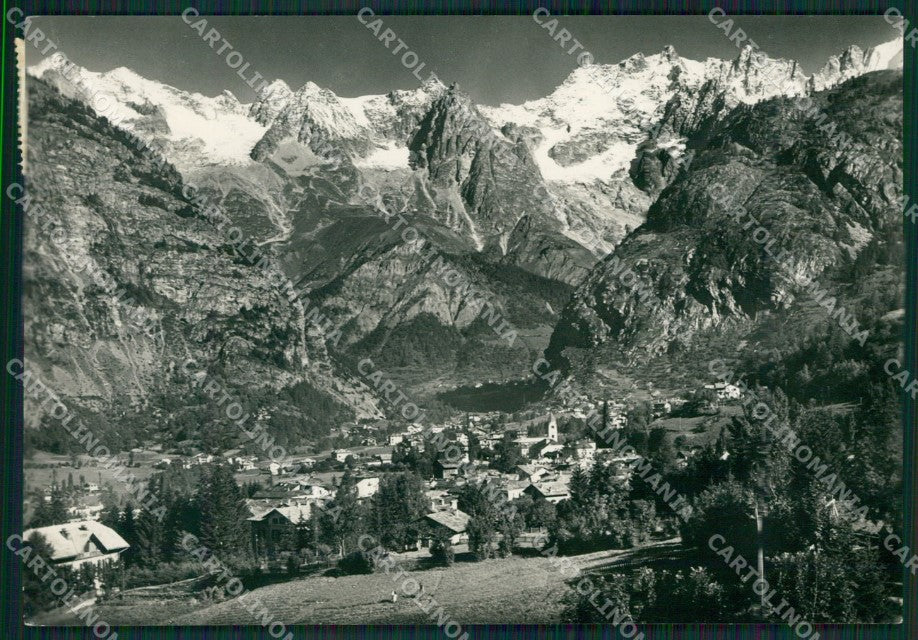 Aosta Courmayeur Catena Monte Bianco Foto FG cartolina KB1865 – fronte