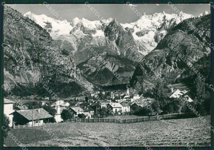 Aosta Courmayeur Catena Monte Bianco COLLA Foto FG cartolina KB1873 – fronte