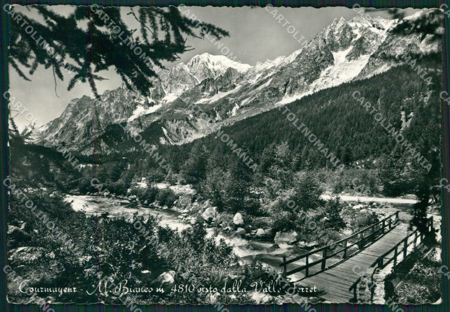 Aosta Courmayeur Monte Bianco Foto FG cartolina KB1874 – fronte