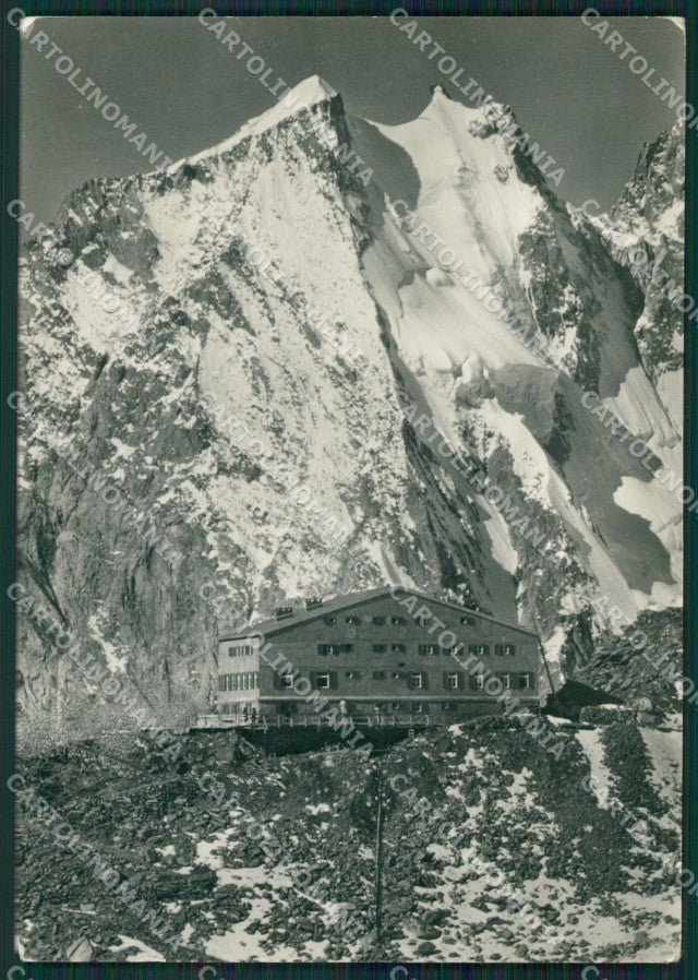 Aosta Courmayeur Rifugio Torino Cai Foto FG cartolina KB1882 – fronte