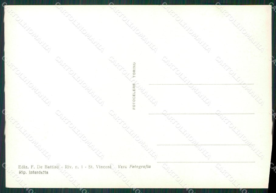 Aosta Saint Vincent Foto FG cartolina KB1888 – retro