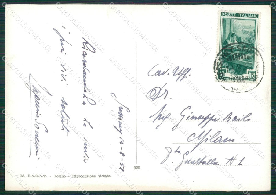 Aosta Gressoney Saint Jean Foto FG cartolina KB1899 – retro