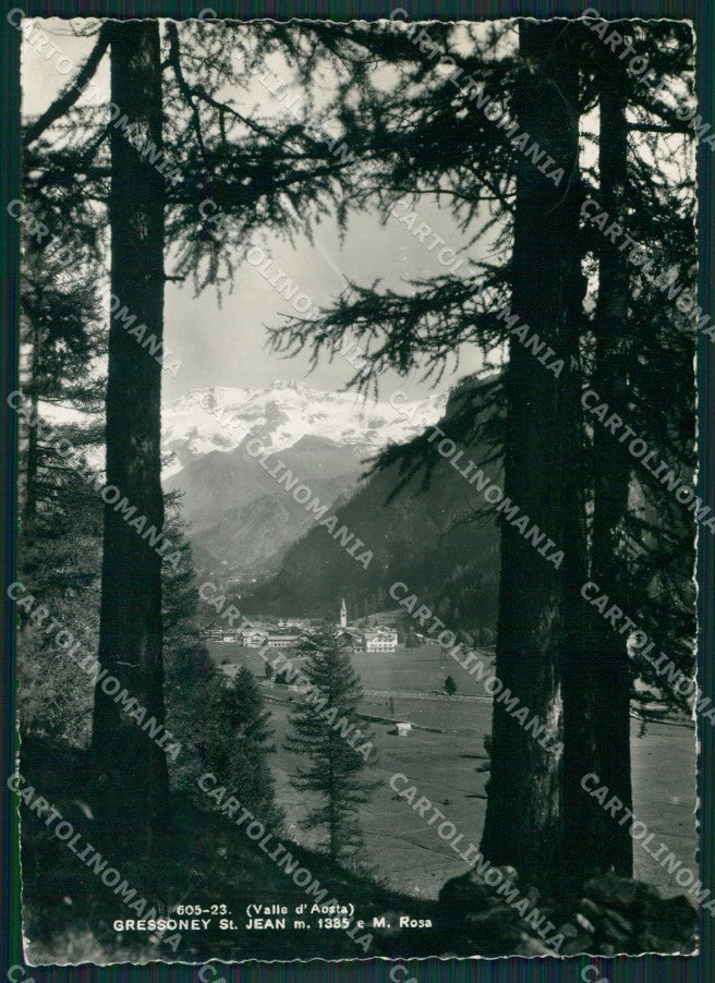 Aosta Gressoney Saint Jean Foto FG cartolina KB1905 – fronte