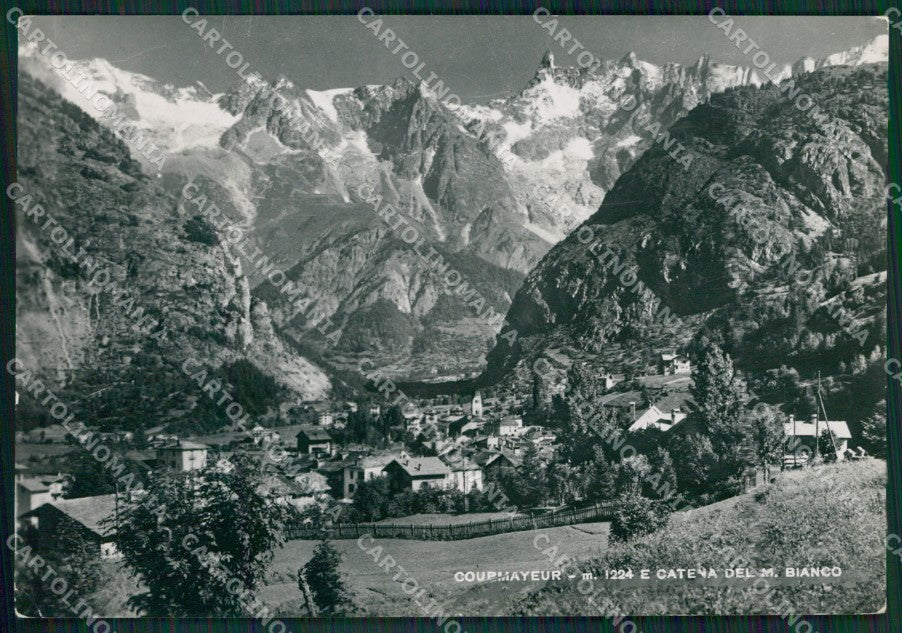 Aosta Courmayeur Catena Monte Bianco Foto FG cartolina KB1911 – fronte