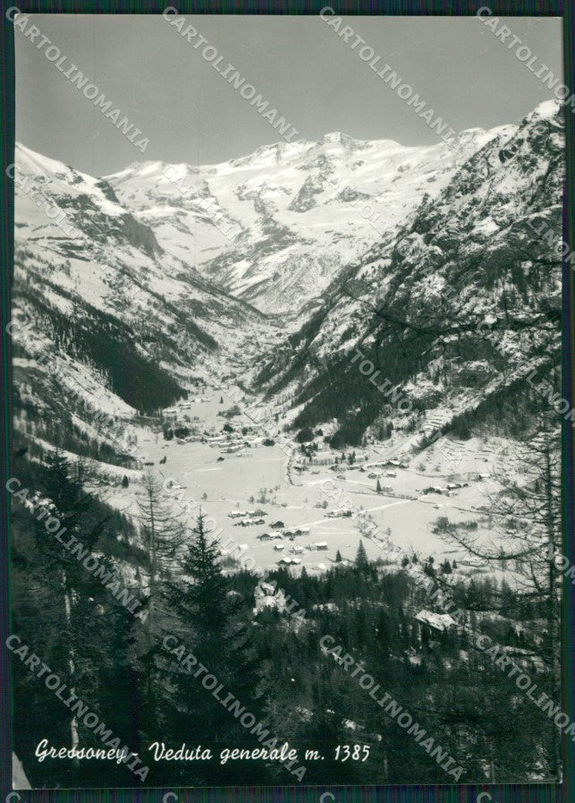 Aosta Gressoney Foto FG cartolina KB1912 – fronte
